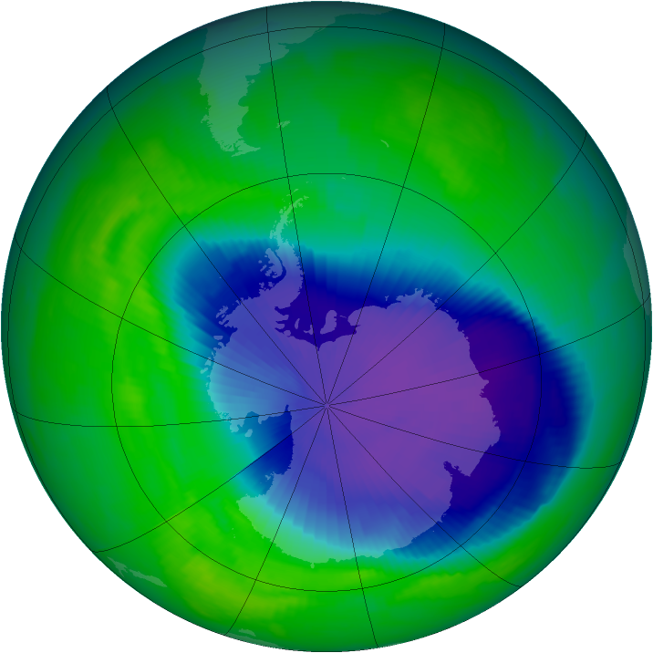 Ozone Map 1996-10-30